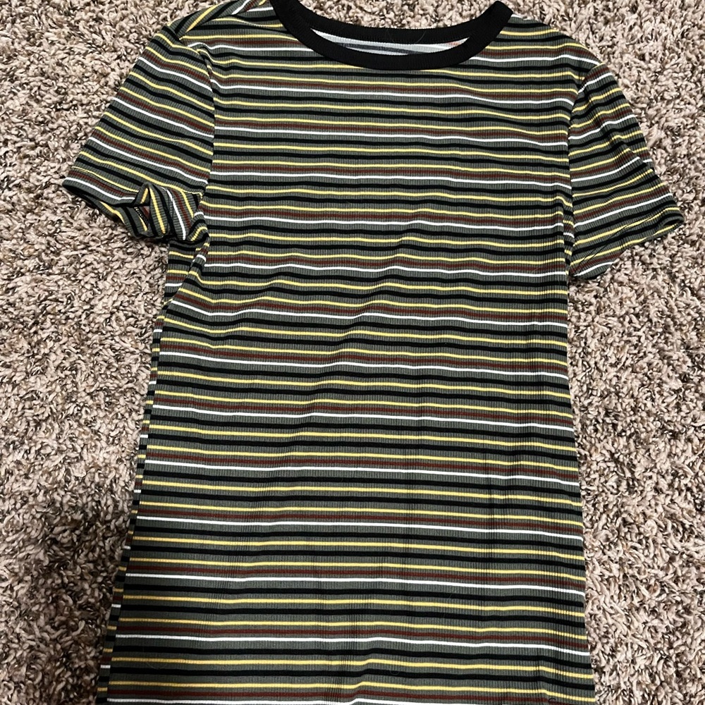 Green striped t-shirt